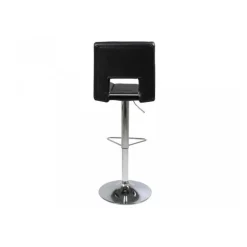 Sylvia barstol sort læderlook