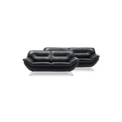 Taastrup 3 + 2 pers sofa semianilin læder