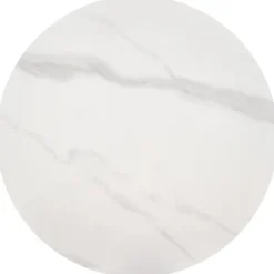 TALBI sofabord, Hvid marmor / Hvid / guld