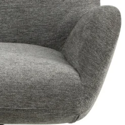 Talgarth Recliner med fodskammel grå stof