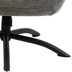 Talgarth Recliner med fodskammel grå stof