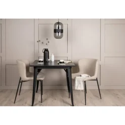 Tempe e Spisebordssæt - Beige og Sort