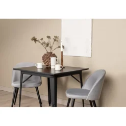 Tempe e Spisebordssæt - Sort og Grå