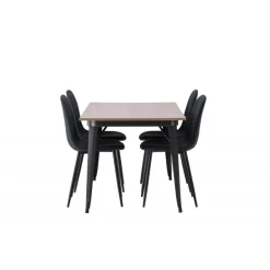 Tempe e Spisestuesæt - Sort og Valnød