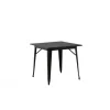 Tempe Spisebord 80 x 80 - Sort