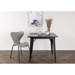 Tempe Spisebord 80 x 80 - Sort