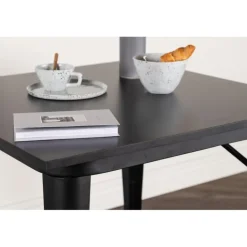 Tempe Spisebord 80 x 80 - Sort