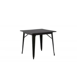 Tempe Spisebord 80 x 80 - Sort
