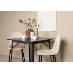 Tempe Spisebordssæt - Beige og Sort