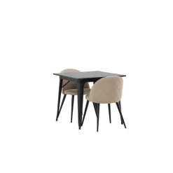 Tempe Spisebordssæt - Beige og Sort