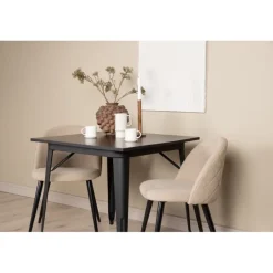 Tempe Spisebordssæt - Beige og Sort