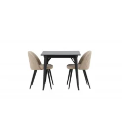 Tempe Spisebordssæt - Beige og Sort