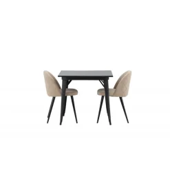 Tempe Spisebordssæt - Beige og Sort