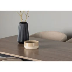 Tempe Spisebordssæt - Beige og Valnød