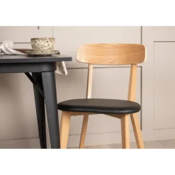 Tempe Spisebordssæt - Sort og Natur