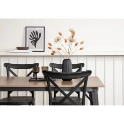 Tempe Spisebordssæt - Sort og Valnød