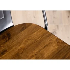 Tempe Spisebordsstol - Mørkegrå og Valnød