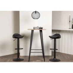 Tempe Spisestue Sæt - Sort og Valnød