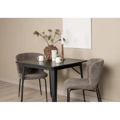 Tempe Spisestuesæt - Sort og Mørkegrå