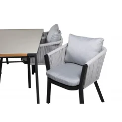 Texas Loungesæt - Havemøbelsæt - Sort,Grå,Natur