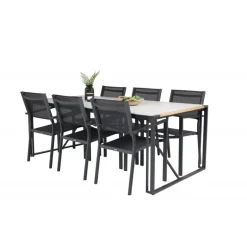 Texas t Loungesæt - Havemøbelsæt - Sort