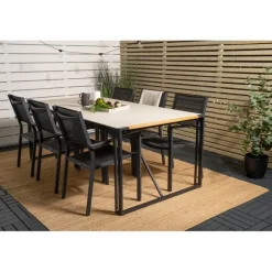 Texas t Loungesæt - Havemøbelsæt - Sort