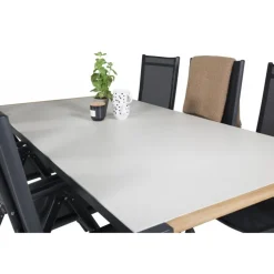 Texas t Loungesæt - Havemøbelsæt - Sort,Grå,Natur