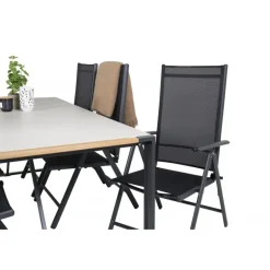 Texas t Loungesæt - Havemøbelsæt - Sort,Grå,Natur