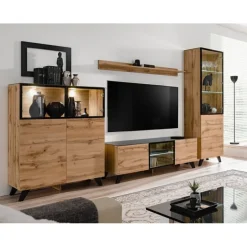 Thin høj vitrineskab 60/197/40