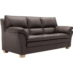 Thisted 3 pers sofa - Brun Sixty læder