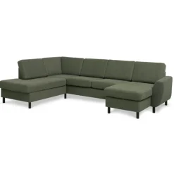 Thomas højrevendt hjørnesofa med chaiselong - Winther moss Grøn