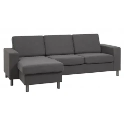 Thomas vendbar chaiselongsofa mørkegrå