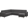 Thomas vendbar hjørnesofa med chaiselong- Mørkegrå