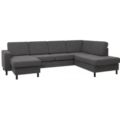 Thomas venstrevendt hjørnesofa med chaiselong- mørkegrå