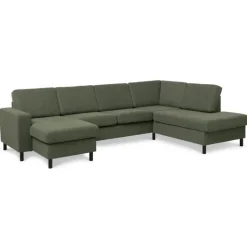 Thomas Venstrevendt hjørnesofa med chaiselong - Winther moss Grøn