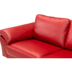 Thyregod Chaiselong lædersofa Højrevendt Rød