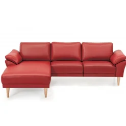 Thyregod Chaiselong lædersofa Venstrevendt Rød