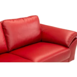 Thyregod Chaiselong lædersofa Venstrevendt Rød
