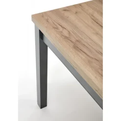 TIAGO SQUARE Spisebord med udtræk, craft eg / Sort