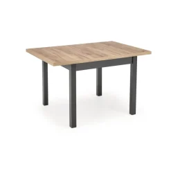 TIAGO SQUARE Spisebord med udtræk, craft eg / Sort