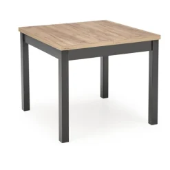 TIAGO SQUARE Spisebord med udtræk, craft eg / Sort