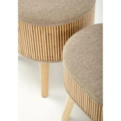 TICO sæt af to puffer, Beige