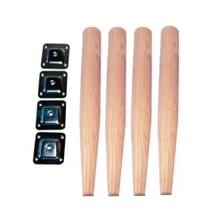 Tikki egetræsben - 4 stk