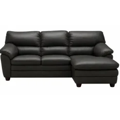 Tilst læder chaiselongsofa- Højrevendt