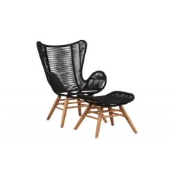 Tingeling Lounge Stol - Sort,Natur