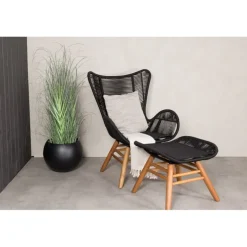 Tingeling Lounge Stol - Sort,Natur