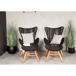 Tingeling Lounge Stol - Sort,Natur