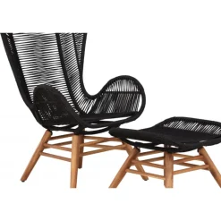 Tingeling Lounge Stol - Sort,Natur