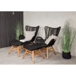 Tingeling Lounge Stol - Sort,Natur