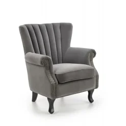 TITAN hvilestol Grå Velour